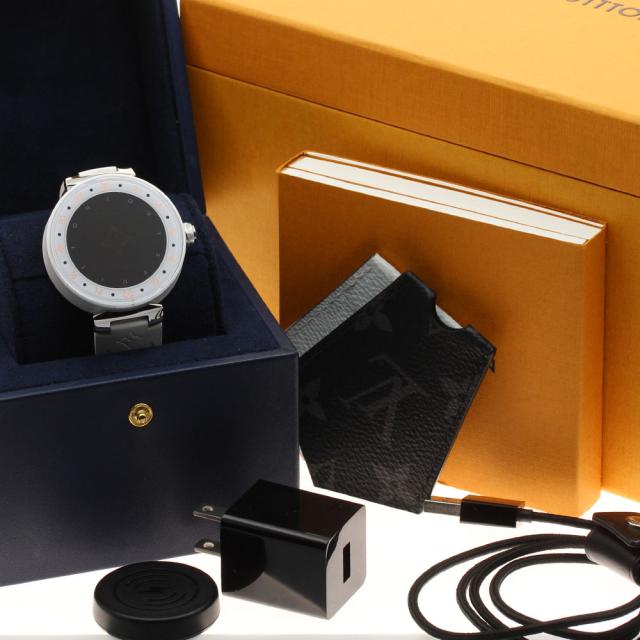 ルイ・ヴィトン LOUIS VUITTON QA080 タンブール ホライゾンV2 クォーツ メンズ 箱・保証書付き_944231_1