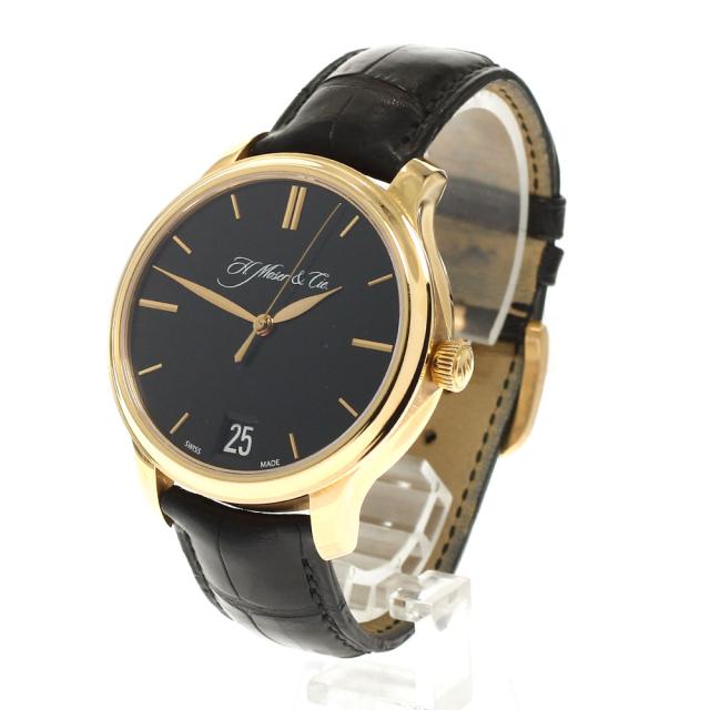 H.モーザー H.MOSER &amp; CIE. 342.502-001 モラード エンデバー K18PG デイト 手巻き メンズ 良品 箱・保証書付き_917832_2