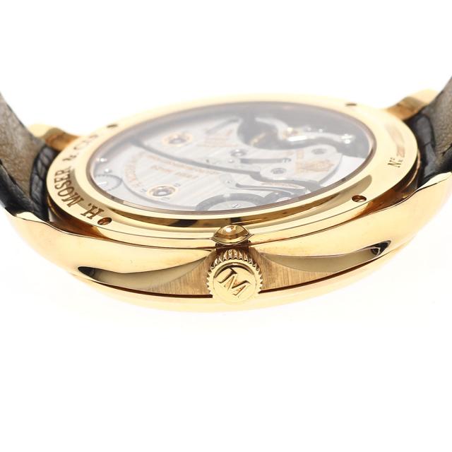 H.モーザー H.MOSER &amp; CIE. 342.502-001 モラード エンデバー K18PG デイト 手巻き メンズ 良品 箱・保証書付き_917832_3