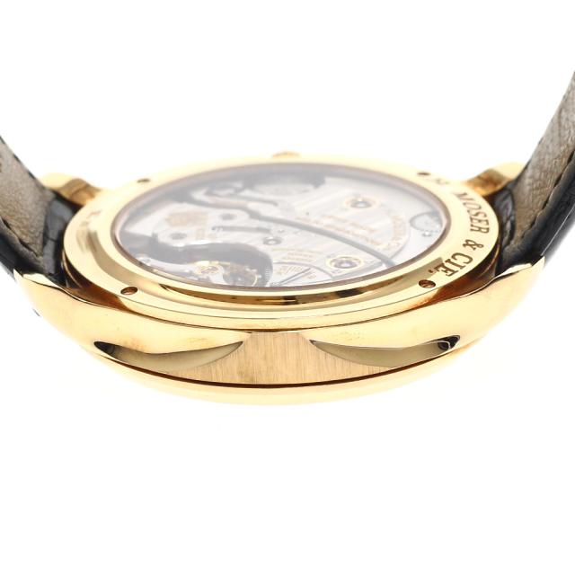 H.モーザー H.MOSER &amp; CIE. 342.502-001 モラード エンデバー K18PG デイト 手巻き メンズ 良品 箱・保証書付き_917832_4