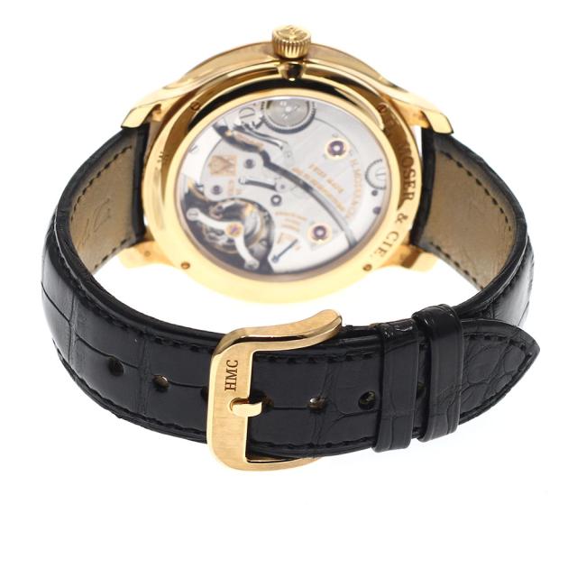 H.モーザー H.MOSER &amp; CIE. 342.502-001 モラード エンデバー K18PG デイト 手巻き メンズ 良品 箱・保証書付き_917832_5
