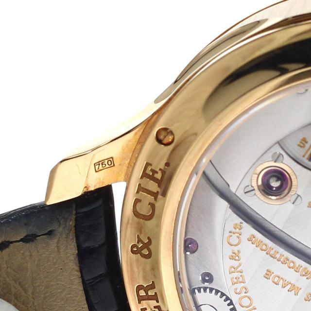 H.モーザー H.MOSER &amp; CIE. 342.502-001 モラード エンデバー K18PG デイト 手巻き メンズ 良品 箱・保証書付き_917832_7