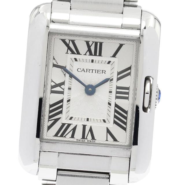 カルティエ CARTIER W5310022 タンクアングレーズSM クォーツ レディース 内箱付き_942363