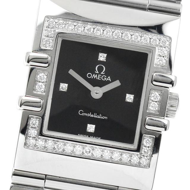 オメガ OMEGA 1528.46 コンステレーション カレ クアドラ 4P ダイヤベゼル クォーツ レディース _944155