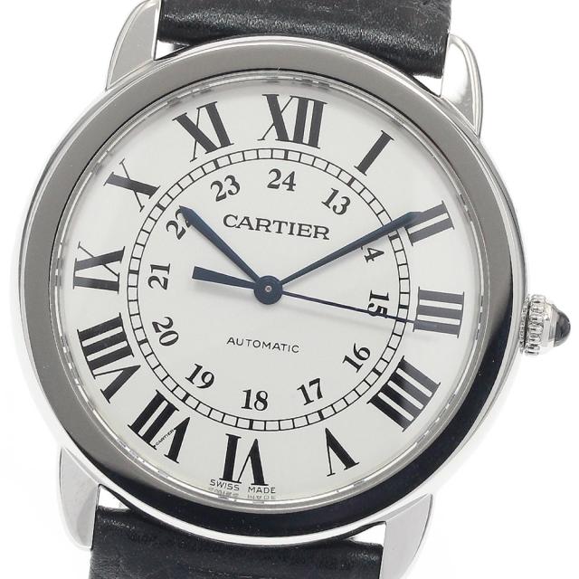 カルティエ CARTIER WSRN0021 ロンドソロ ドゥ カルティエ 36mm 自動巻き メンズ 良品 保証書付き_944921