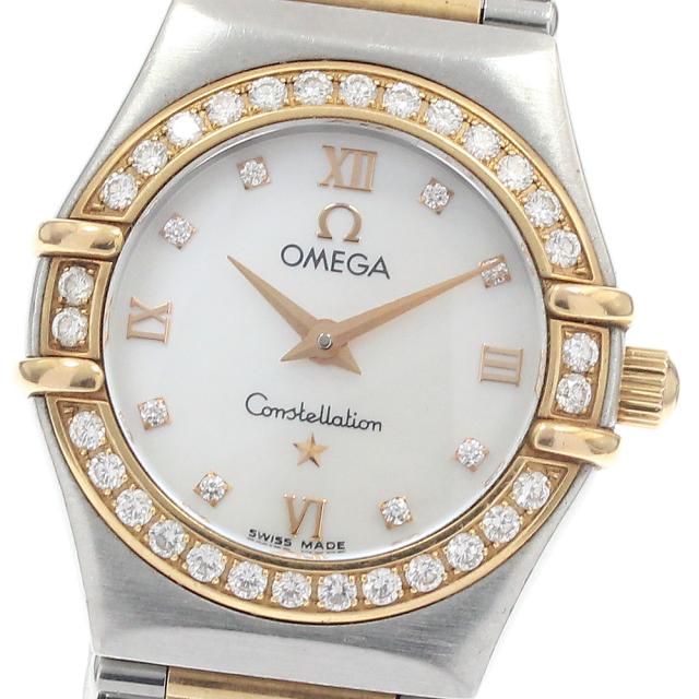 オメガ OMEGA 1360.76 コンステレーション ダイヤベゼル 8Pダイヤ クォーツ レディース _948255