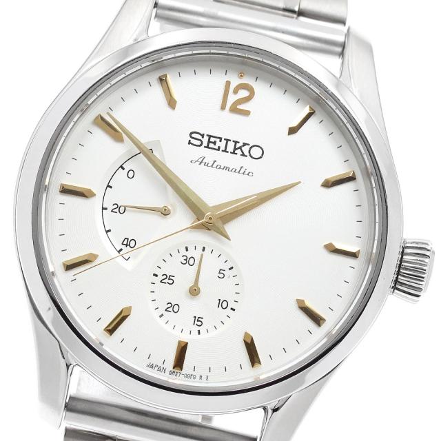 セイコー SEIKO SARW027/6R27-00K0 プレザージュ 創業135周年 限定1956本 パワーリザーブ 自動巻き メンズ _944959