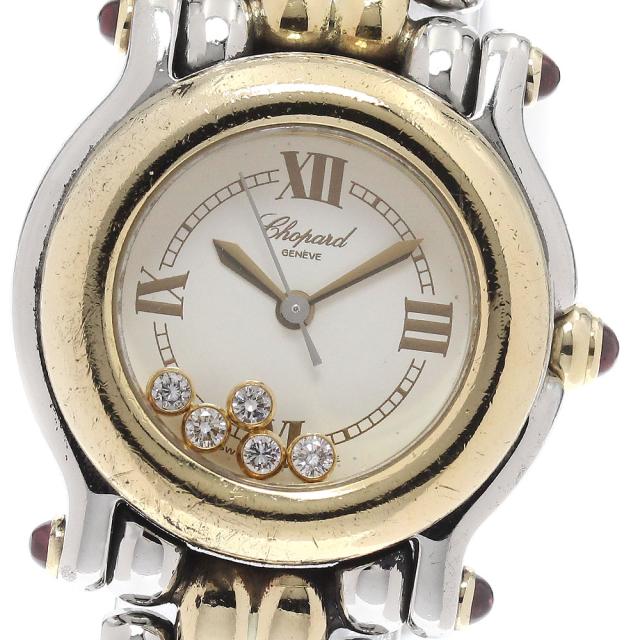 ショパール Chopard 27/8278-21 ハッピースポーツ 5Pダイヤ クォーツ レディース _914817
