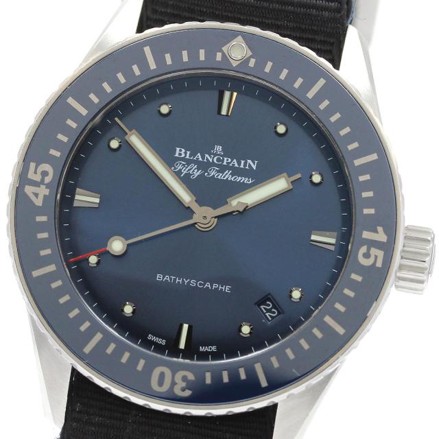 ブランパン Blancpain 5100-1140-NAOA フィフティ ファゾムス バチスカーフ デイト 自動巻き メンズ 保証書付き_936393