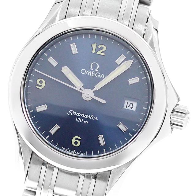 オメガ OMEGA 2581.83 シーマスター120 デイト クォーツ レディース 良品 保証書付き_945493