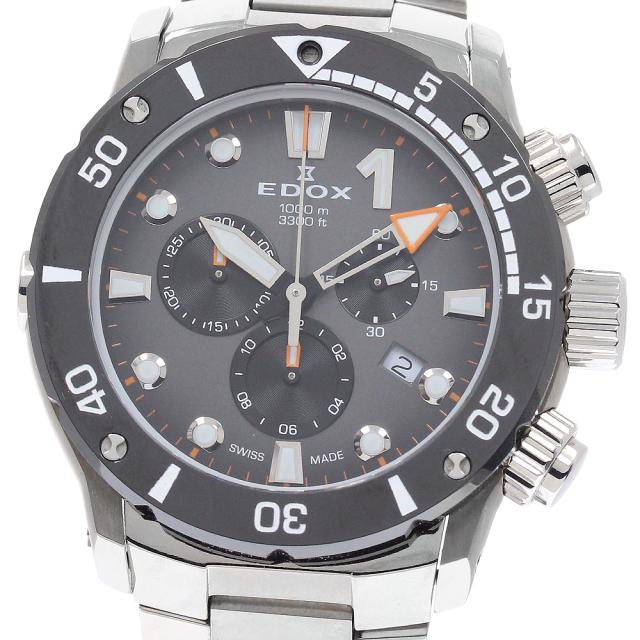 エドックス EDOX 10242 クロノオフショア1 デイト クロノグラフ クォーツ メンズ 保証書付き_948592