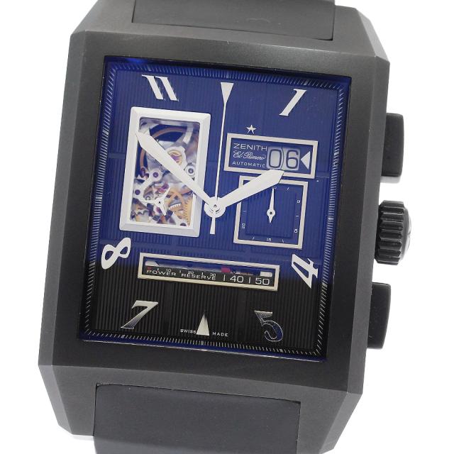 ベルト訳あり ゼニス ZENITH 96.0560.4039/77.R512 メガポートロワイヤル オープングランドデイト クロノグラフ 自動巻き メンズ _948630 231,660円