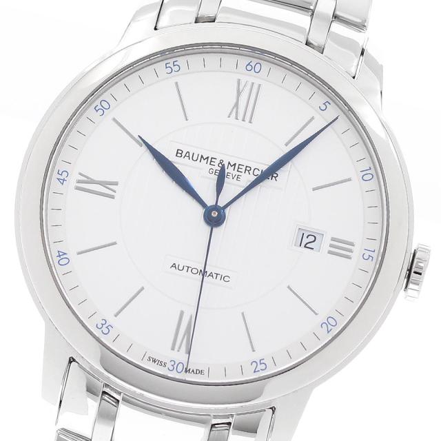 ボーム＆メルシェ Baume &amp; Mercier MOA10334 クラシマ デイト 自動巻き メンズ 良品 保証書付き_943000