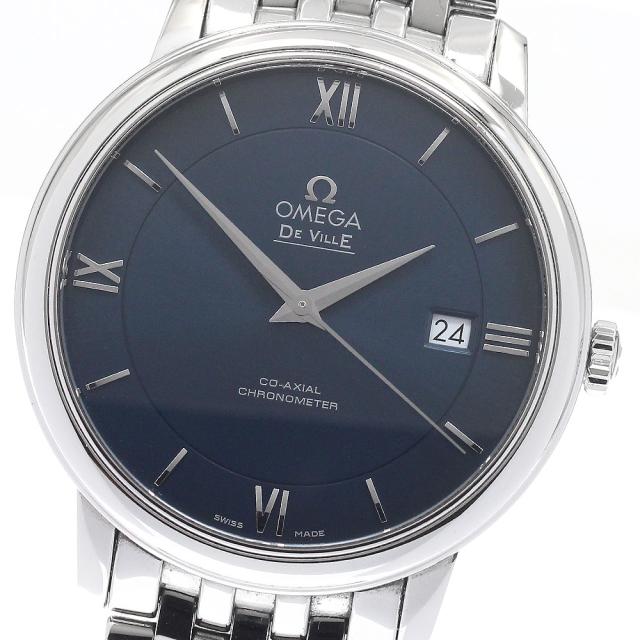 オメガ OMEGA 424.10.40.20.03.001 デビル プレステージ コーアクシャル デイト 自動巻き メンズ 良品 内箱・保証書付き_948505