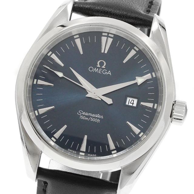 オメガ OMEGA 2517.80 シーマスター アクアテラ デイト クォーツ メンズ 保証書付き_938283