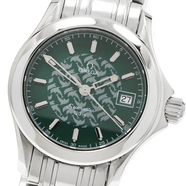 オメガ OMEGA 2586.70 シーマスター120 ジャックマイヨール1998 デイト クォーツ レディース _949104