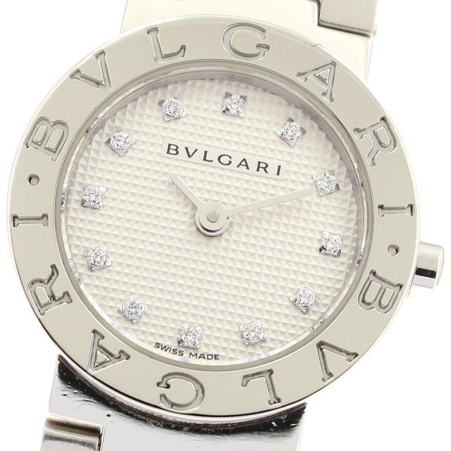 ブルガリ BVLGARI BB23SS ブルガリブルガリ 12Pダイヤ クォーツ レディース 良品 内箱付き_944990