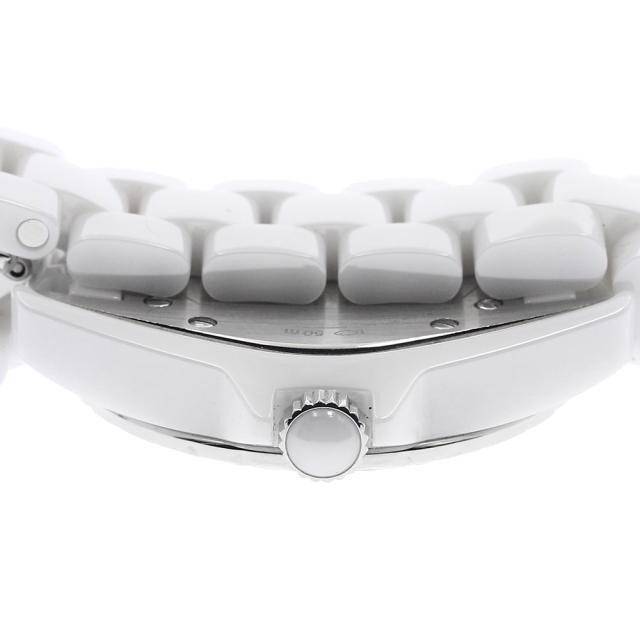 シャネル CHANEL H3110 J12 ダイヤベゼル 8Pダイヤ 白セラミック クォーツ レディース _947380_4