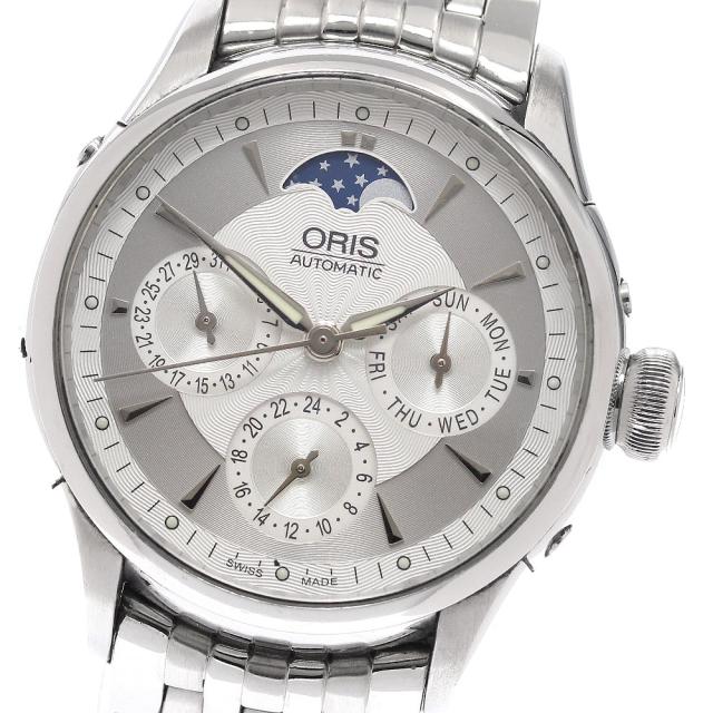 オリス ORIS 7606 アートリエ コンプリケーション ムーンフェイズ 自動巻き メンズ _938608