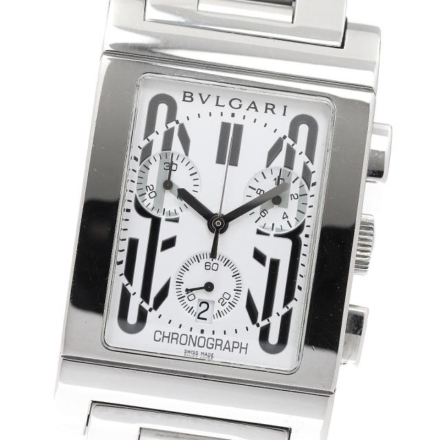 ブルガリ BVLGARI RTC49S レッタンゴロ デイト クロノグラフ クォーツ メンズ _942788