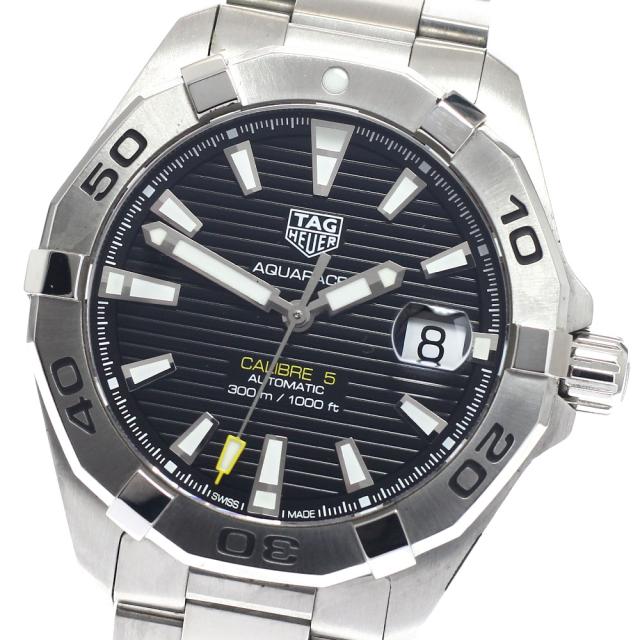 タグホイヤー TAG HEUER WBD2110-0 アクアレーサー キャリバー5 デイト 自動巻き メンズ 良品 保証書付き_949252