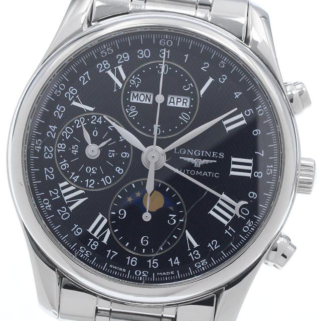ロンジン LONGINES L2.673.4 マスターコレクション ムーンフェイズ クロノグラフ 自動巻き メンズ _945451