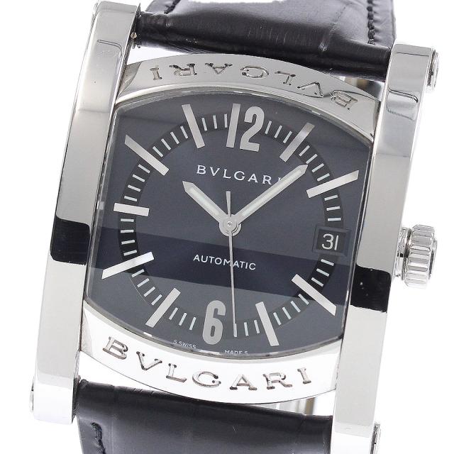 ブルガリ BVLGARI AA44S アショーマ デイト 自動巻き メンズ 箱・保証書付き_946576