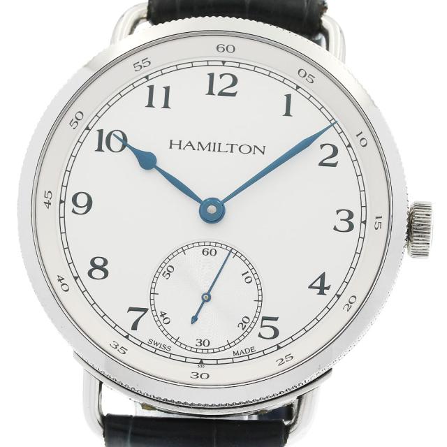 ハミルトン HAMILTON H787190 カーキネイビー パイオニア リミテッド 限定1892本 スモールセコンド 手巻き メンズ _948891