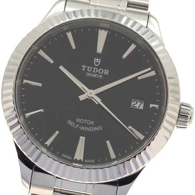 チュードル TUDOR 12510 スタイル WGベゼル デイト 自動巻き メンズ 保証書付き_944525
