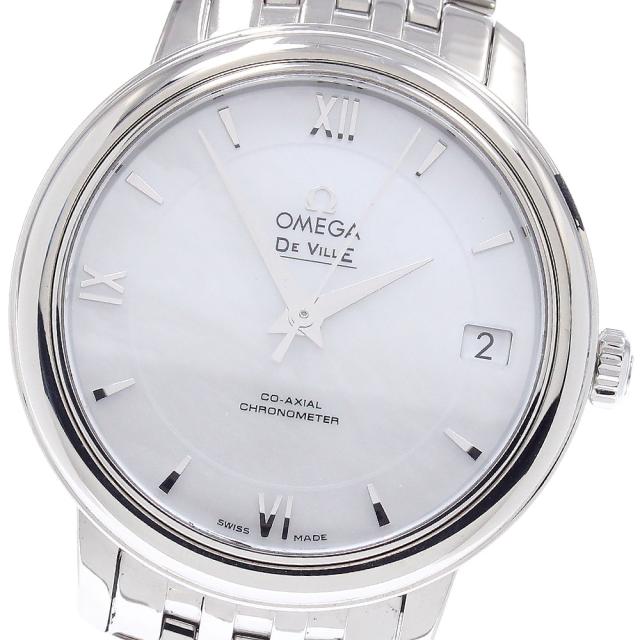 オメガ OMEGA 424.10.33.20.05.001 デビル プレステージ コーアクシャル 自動巻き レディース 良品 保証書付き_950654