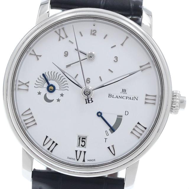 ブランパン Blancpain 6660-1127-55B ヴィルレ ハーフタイムゾーン デイ＆ナイト 自動巻き メンズ 良品 保証書付き_947326