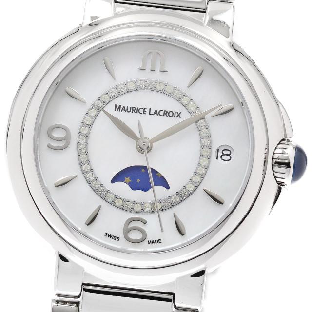 モーリスラクロア MAURICE LACROIX FA1084-SS002-170-1 フィアバ ムーンフェイズ デイト ダイヤ クォーツ レディース _949774