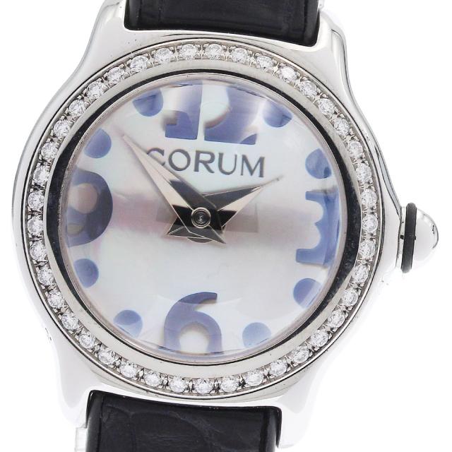 コルム CORUM 101.151.47 バブル ダイヤベゼル クォーツ レディース 良品 _948826