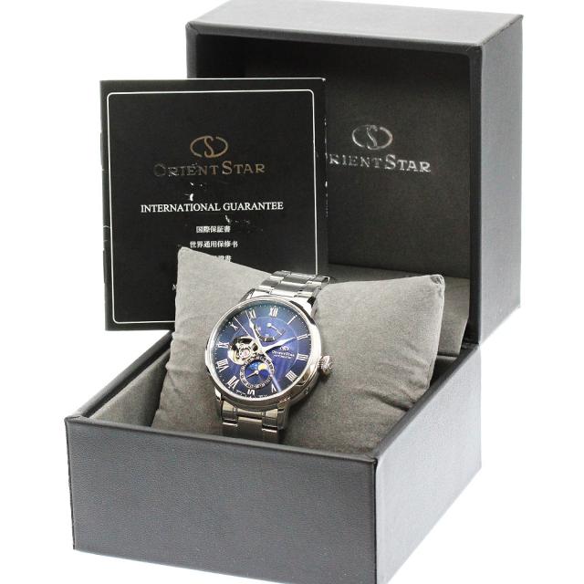オリエント ORIENT RK-AY0103L/F7M6-UAB0 オリエントスター メカニカルムーンフェイズ 自動巻き メンズ 良品 内箱・保証書付き_949417_1