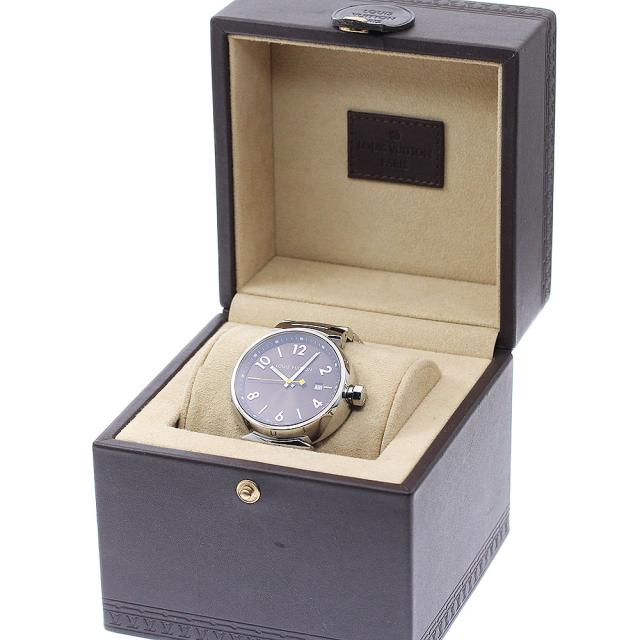 ルイ・ヴィトン LOUIS VUITTON Q1111 タンブール デイト クォーツ