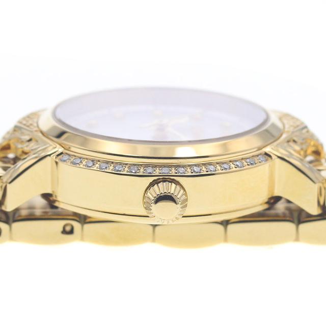 ロベルトカヴァリ Roberto Cavalli RV2L062M0071 By Franck Muller 11P サイドダイヤ クォーツ レディース 極美品 箱・保証書付き_951640_5
