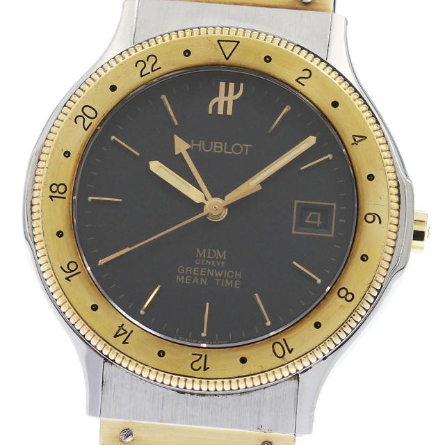 ウブロ HUBLOT 1570.110.2 MDM クラシック GMT クォーツ メンズ _943827