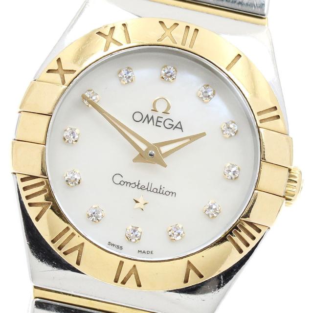 オメガ OMEGA 123.20.24.60.55.001 コンステレーション ブラッシュ 12Pダイヤ クォーツ レディース _950686