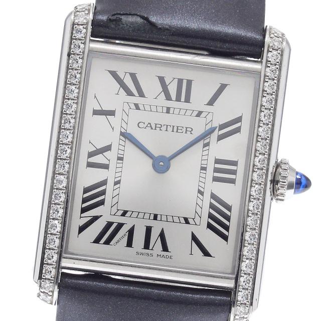カルティエ CARTIER W4TA0017 タンクマストLM ダイヤベゼル クォーツ レディース 保証書付き_951511