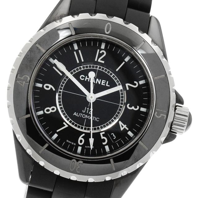 シャネル CHANEL H0684 J12 黒セラミック 38ｍｍ 自動巻き メンズ 美品 _952621