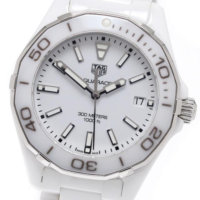 タグホイヤー TAG HEUER WAY1391 アクアレーサー セラミック クォーツ レディース 良品 保証書付き_949378