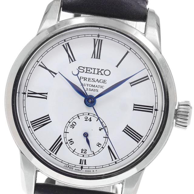 セイコー SEIKO SART009/6R5H-00D0 プレザージュ 琺瑯ダイヤル 自動巻き メンズ _951797