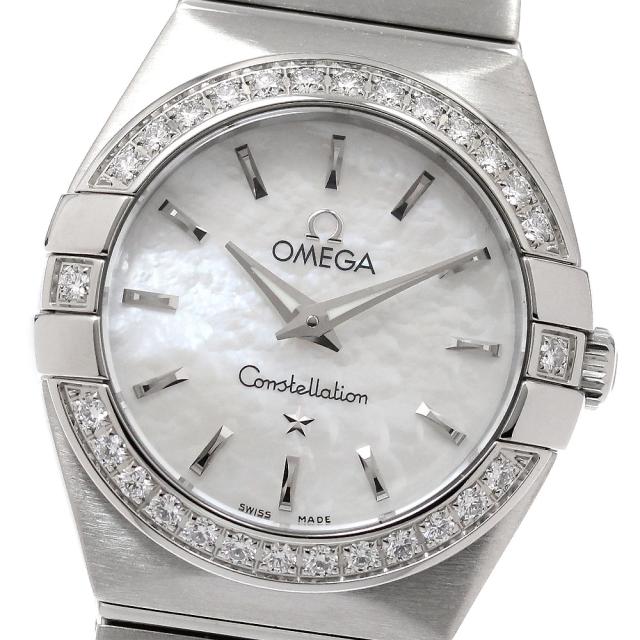オメガ OMEGA 123.15.24.60.05.001 コンステレーション ダイヤベゼル クォーツ レディース 美品 _952617