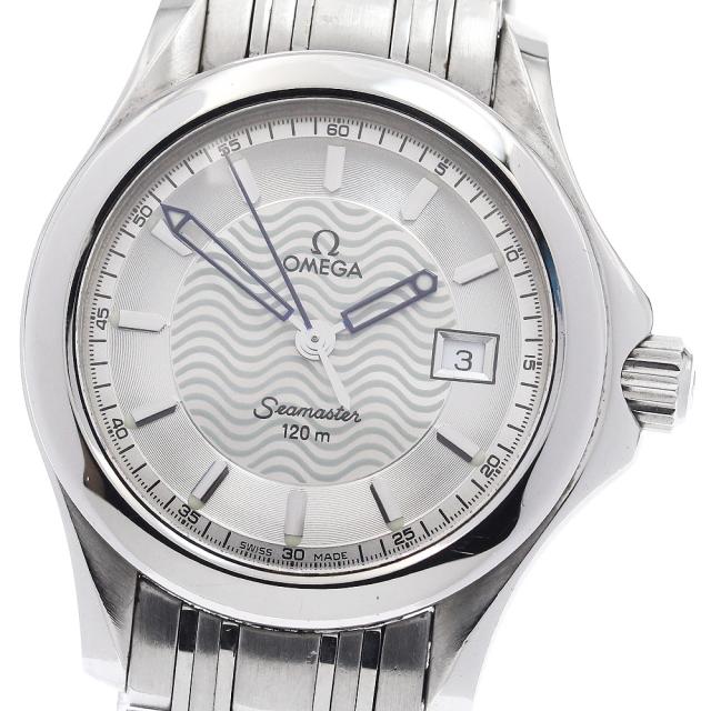 オメガ OMEGA 2571.31 シーマスター120 デイト クォーツ レディース 保証書付き_947512