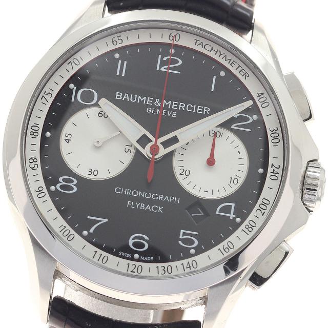 ボーム＆メルシェ Baume &amp; Mercier M0A10369 クリフトンレーシング クロノグラフ デイト 自動巻き メンズ 保証書付き_948024