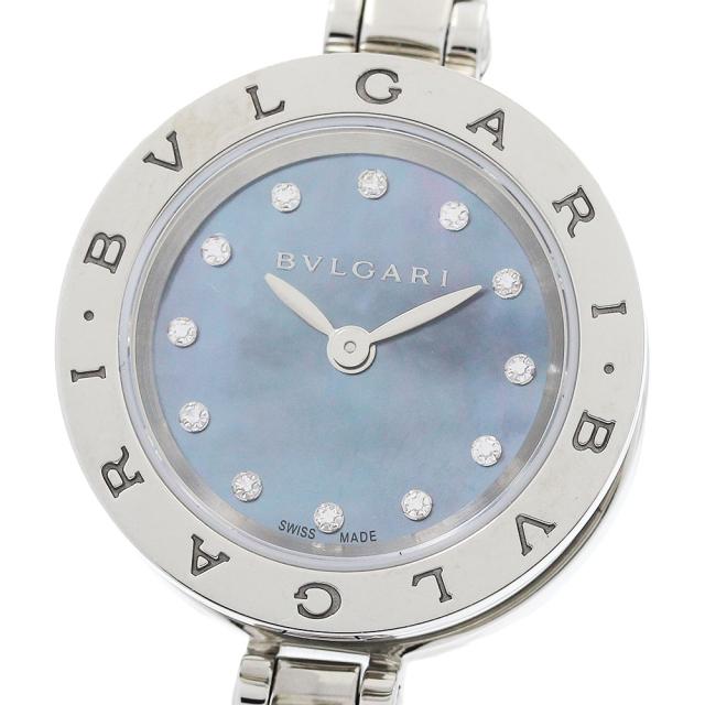 ブルガリ BVLGARI BZ23S B-ZERO1 12Pダイヤ クォーツ レディース 良品 箱・保証書付き_952013