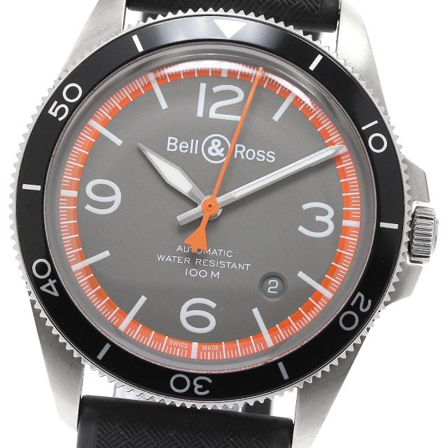 ベル＆ロス Bell＆Ross BRV2-92-ORA-ST/SRB ガードコート デイト 自動巻き メンズ 美品 保証書付き_952092