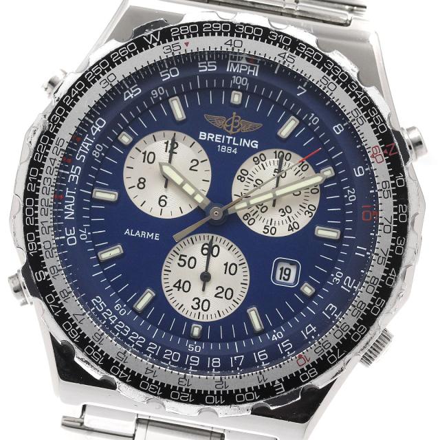 ブライトリング BREITLING A59028 ジュピターパイロット クロノグラフ クォーツ メンズ 保証書付き_943595