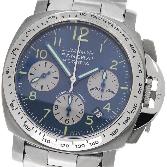 パネライ PANERAI PAM00168 ルミノール レガッタ クロノグラフ 自動巻き メンズ 良品 _949735