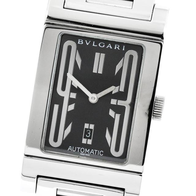 ブルガリ BVLGARI RT45S レッタンゴロ デイト 自動巻き メンズ _951156
